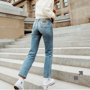 Wrangler Wild West High Straight Jeans 24